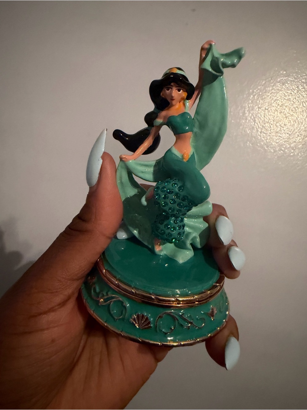 Disney Parks Arribas Brothers Aladdin Princess Jasmine Jeweled Trinket Box
